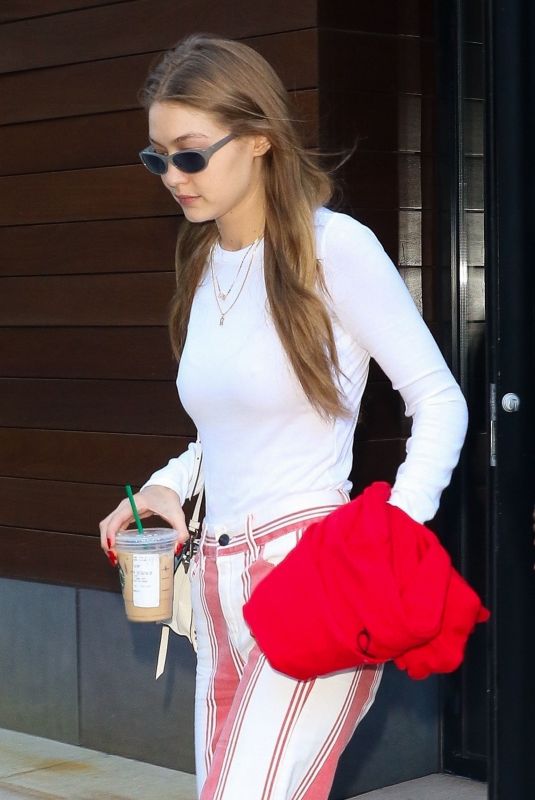 GIGI HADID Leaves Her Home in New York 10/18/2018