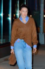 GIGI HADID Out and About in New York 10/01/2018