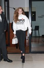 GIGI HADID Out in New York 10/05/2018
