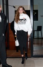 GIGI HADID Out in New York 10/05/2018