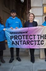 GILLIAN ANDERSON at Protect the Antartic Petition in London 10/09/2018