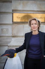 GILLIAN ANDERSON at Protect the Antartic Petition in London 10/09/2018