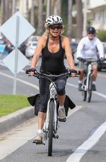 GOLDIE HAWN Out Riding a Bike in Los Angeles 10/06/2018