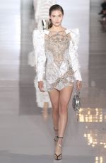 GRACE ELIZABETH at Balmain Runway Show at Paris Fashion Week 09/28/2018