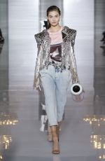 GRACE ELIZABETH at Balmain Runway Show at Paris Fashion Week 09/28/2018