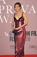 GUGU MBATHA-RAW at A Private War Premiere at BFI London Film Festival 10/20/2018