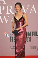 GUGU MBATHA-RAW at A Private War Premiere at BFI London Film Festival 10/20/2018