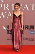 GUGU MBATHA-RAW at A Private War Premiere at BFI London Film Festival 10/20/2018