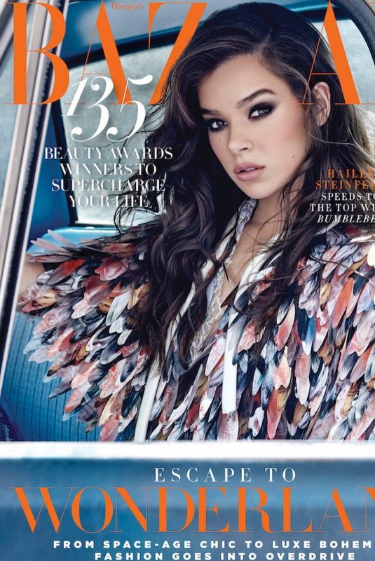 HAILEE STEINFELD in the Cover of Harper