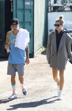 HAILEY BALDWIN and Justin Bieber Out for Lunch in Studio City 10/23/2018