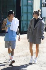 HAILEY BALDWIN and Justin Bieber Out for Lunch in Studio City 10/23/2018