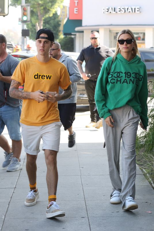 HAILEY BALDWIN and Justin Bieber Out in Studio City 10/23/2018