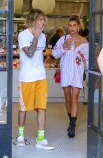 HAILEY BALDWIN and Justine Bieber at Joan