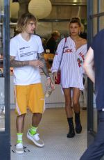 HAILEY BALDWIN and Justine Bieber at Joan