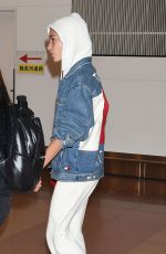 HAILEY BALDWIN at Haneda Airport in Tokyo 10/08/2018