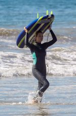 HAILEY CLAUSON on the Beach in Malibu 10/19/2018