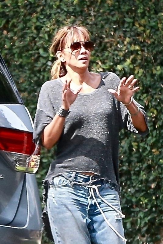 HALLE BERRY Out and About in Los Angeles 10/06/2018