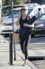HEATHER GRAHAM Heading to Yoga Class in Los Angeles 10/17/2018