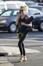 HEATHER GRAHAM Heading to Yoga Class in Los Angeles 10/17/2018