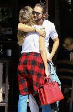 HEIDI KLUM and Tom Kaulitz at Il Pastaio in Beverly Hills 10/01/2018