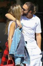 HEIDI KLUM and Tom Kaulitz at Il Pastaio in Beverly Hills 10/01/2018