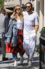 HEIDI KLUM and Tom Kaulitz at Il Pastaio in Beverly Hills 10/01/2018