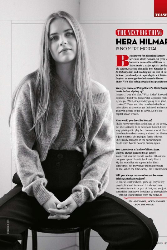 HERA HILMAR in Total Film Magazine, November 2018