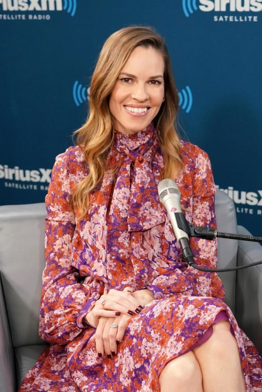 HILARY SWANK at SiriusXM Entertainment Weekly Radio Spotlight with Hilary Swank in New York 10/12/2018