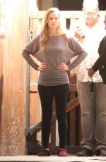 HILARY SWANK on the Set of Fatale in Los Angeles 10/18/2018