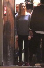 HILARY SWANK on the Set of Fatale in Los Angeles 10/18/2018