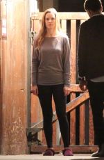 HILARY SWANK on the Set of Fatale in Los Angeles 10/18/2018