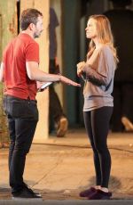 HILARY SWANK on the Set of Fatale in Los Angeles 10/18/2018