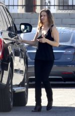 HILARY SWANK on the Set of Movie Project in Los Angeles 10/15/2018