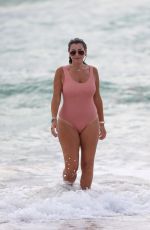 IMOGEN THOMAS in Swimsuit at a Beach in Miami 10/02/2018