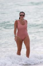 IMOGEN THOMAS in Swimsuit at a Beach in Miami 10/02/2018