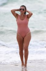 IMOGEN THOMAS in Swimsuit at a Beach in Miami 10/02/2018