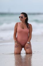 IMOGEN THOMAS in Swimsuit at a Beach in Miami 10/02/2018
