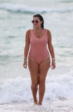 IMOGEN THOMAS in Swimsuit at a Beach in Miami 10/02/2018