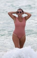 IMOGEN THOMAS in Swimsuit at a Beach in Miami 10/02/2018