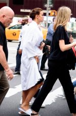 IRINA SHAYK on the Set of a Photoshoot in New York 10/03/2018