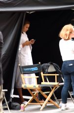 IRINA SHAYK on the Set of a Photoshoot in New York 10/03/2018