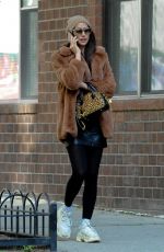 IRINA SHAYK Out and About in New York 10/19/2018