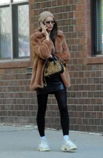 IRINA SHAYK Out and About in New York 10/19/2018