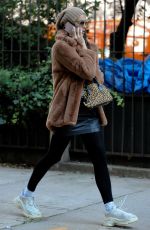 IRINA SHAYK Out and About in New York 10/19/2018