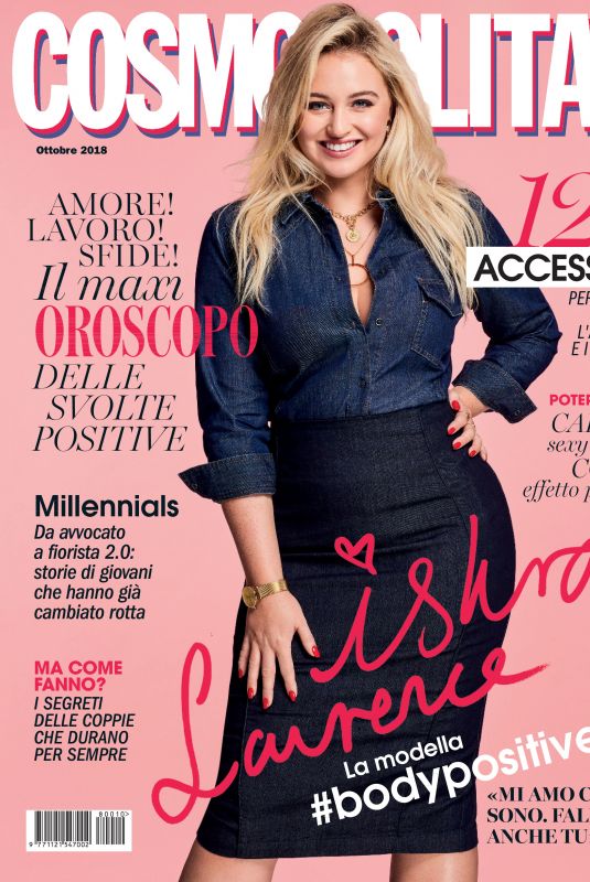 ISKRA LAWRENCE in Cosmopolitan Magazine, Italy October 2018