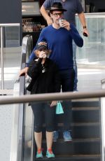 ISLA FISHER and Sacha Baron Cohen Shopping at a Mall in Los Angeles 10/24/2018