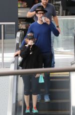 ISLA FISHER and Sacha Baron Cohen Shopping at a Mall in Los Angeles 10/24/2018