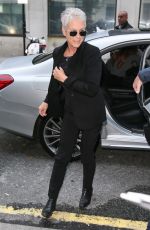 JAMIE LEE CURTIS Arrives at BBC Radio in London 10/05/2018
