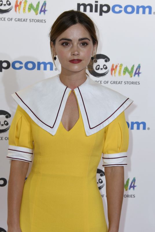 JENNA COLEMAN at 2018 Mipcom Opening in Cannes 10/15/2018