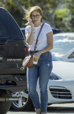 JENNA FISCHER in Denim Out in Los Angeles 10/15/2018